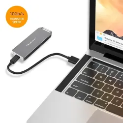 Obudowa/kieszeń Qoltec mini na dysk M.2 SSD | NVMe | PCIe | USB 3.1 | Super
