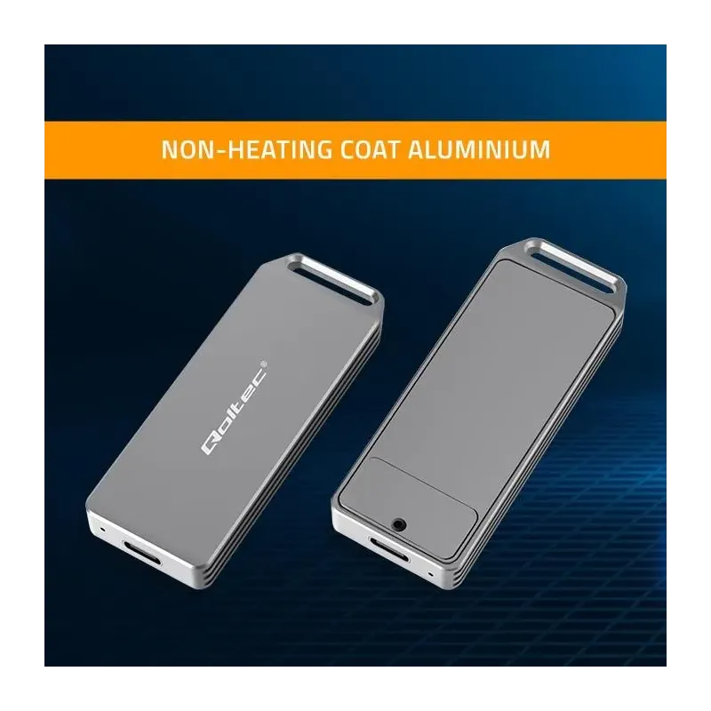 Obudowa/kieszeń Qoltec mini na dysk M.2 SSD | NVMe | PCIe | USB 3.1 | Super