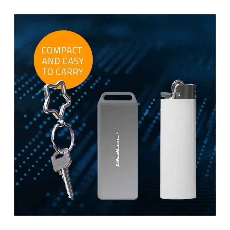 Obudowa/kieszeń Qoltec mini na dysk M.2 SSD | NVMe | PCIe | USB 3.1 | Super