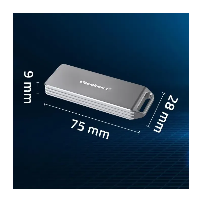Obudowa/kieszeń Qoltec mini na dysk M.2 SSD | NVMe | PCIe | USB 3.1 | Super