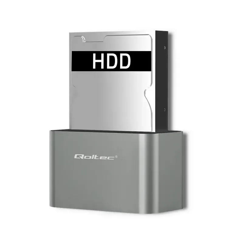 Stacja dokująca Qoltec dysków HDD/SSD | 2.5" / 3.5" SATA | USB 3.0