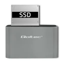 Stacja dokująca Qoltec dysków HDD/SSD | 2.5" / 3.5" SATA | USB 3.0