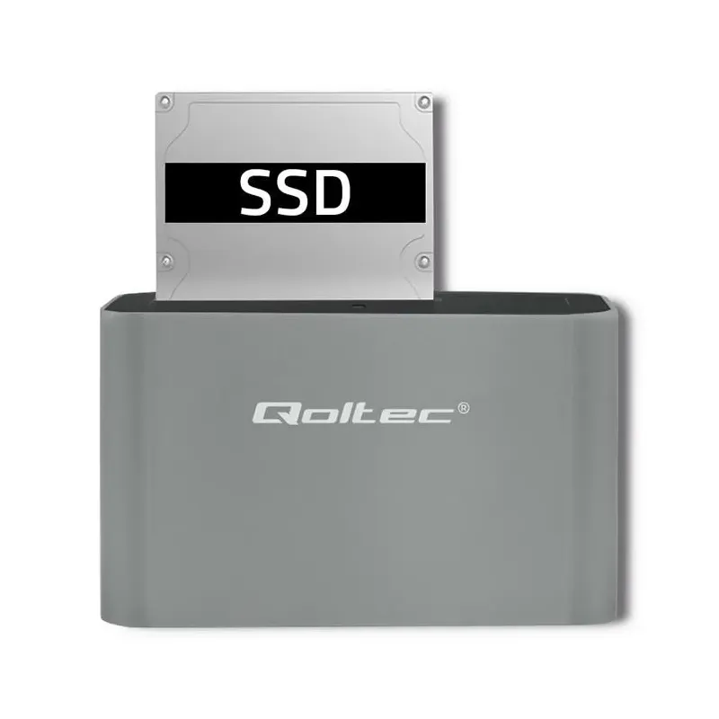 Stacja dokująca Qoltec dysków HDD/SSD | 2.5" / 3.5" SATA | USB 3.0
