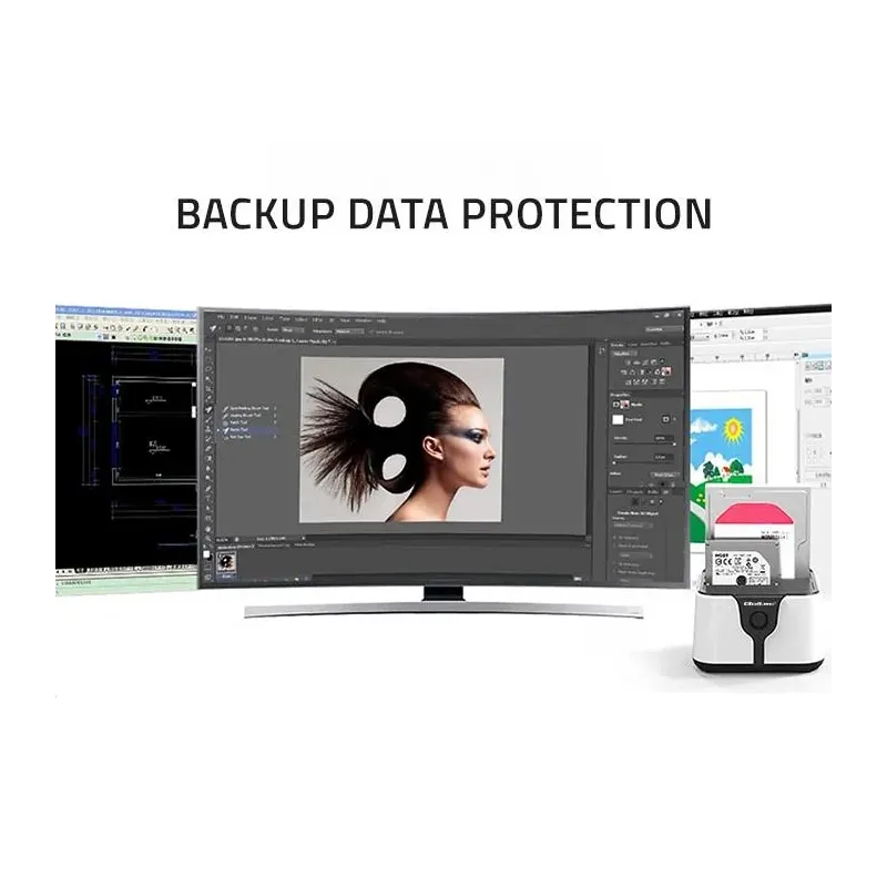 Stacja dokująca Qoltec do dysków HDD SSD 2.5" 3.5" | SATA III | USB 3.0 |