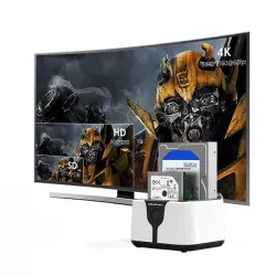 Stacja dokująca Qoltec do dysków HDD SSD 2.5" 3.5" | SATA III | USB 3.0 |