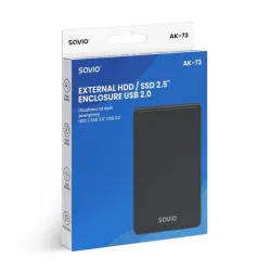 Obudowa na dysk zewnętrzny Savio AK-73 HDD/SDD 2,5' USB 2.0