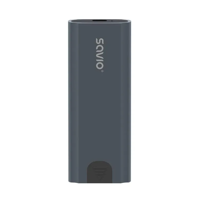 Obudowa na dysk M.2 SDD NVMe SAVIO AK-67, USB 3.1 Gen.2, 10 Gbps, szara