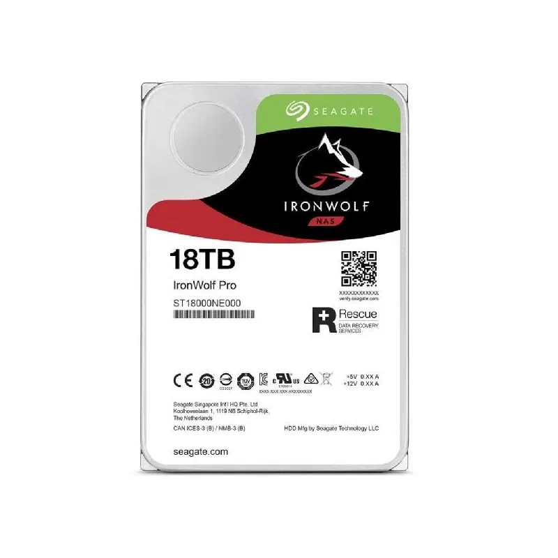 Dysk SEAGATE IronWolf™ PRO ST18000NT001 18TB 3,5" 7200 256MB SATA III NAS