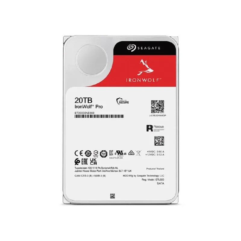 Dysk SEAGATE IronWolf™ PRO ST20000NT001 20TB 3,5" 7200 256MB SATA III NAS