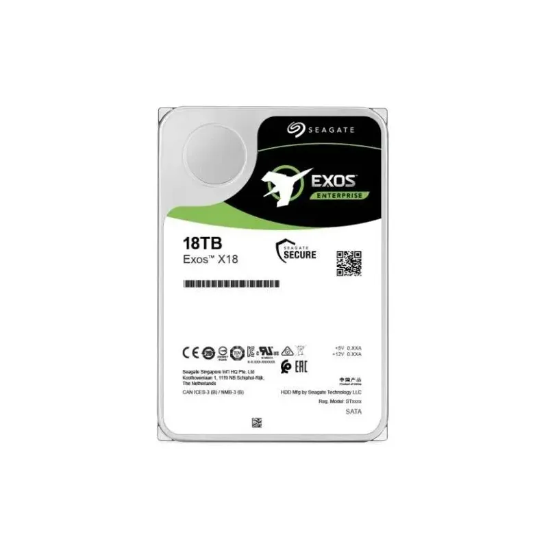 Dysk SEAGATE EXOS™ Enterprise X18 ST18000NM004J 18TB 3,5" 7200 256MB SAS