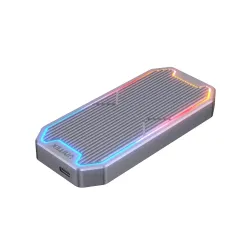 Obudowa na dysk UNITEK S1210B M.2 SSD NVMe/SATA 10Gbps RGB