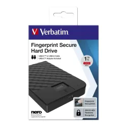 Dysk zewnętrzny Verbatim 1TB 2.5" FingerPrint Secure USB-C 3.0 Gen1 czytnik