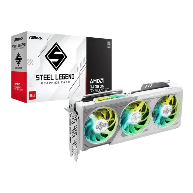 Karta VGA ASRock Radeon RX 9070 XT Steel Legend 16GB GDDR6 256bit HDMI+3xDP