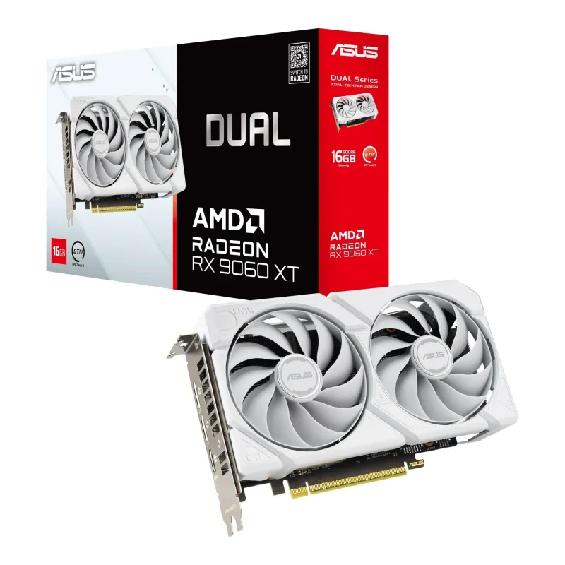 Karta VGA Asus Dual Radeon RX 9060 XT White Edition 16GB GDDR6 128bit