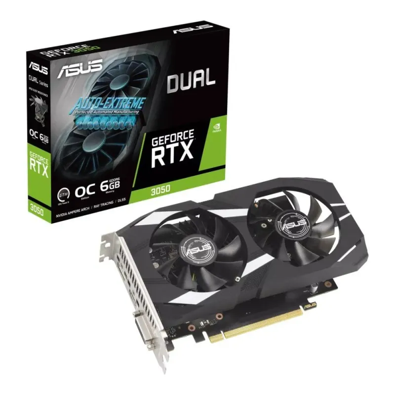 Karta VGA Asus Dual GeForce RTX 3050 OC Edition 6GB GDDR6 96bit