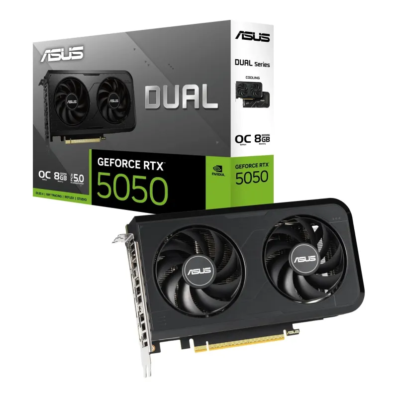 Karta VGA Asus GeForce RTX 5050 DUAL-RTX5050-O8G OC 8GB GDDR6 128bit
