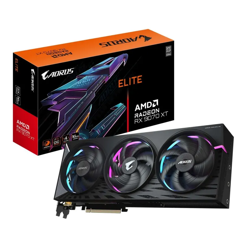 Karta VGA Gigabyte AORUS Radeon RX 9070 XT ELITE 16G 16GB GDDR6 256bit