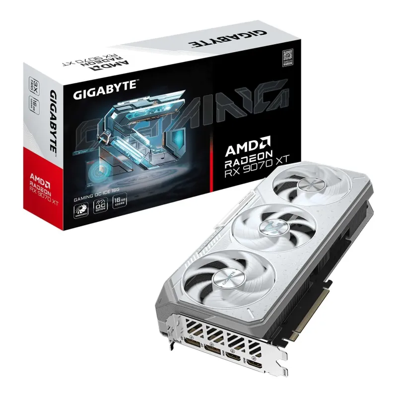 Karta VGA Gigabyte Radeon RX 9070 XT GAMING OC ICE 16G 16GB GDDR6 256bit