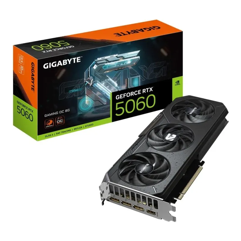 Karta VGA Gigabyte GeForce RTX 5060 GAMING OC 8G 8GB | PartsPC.pl