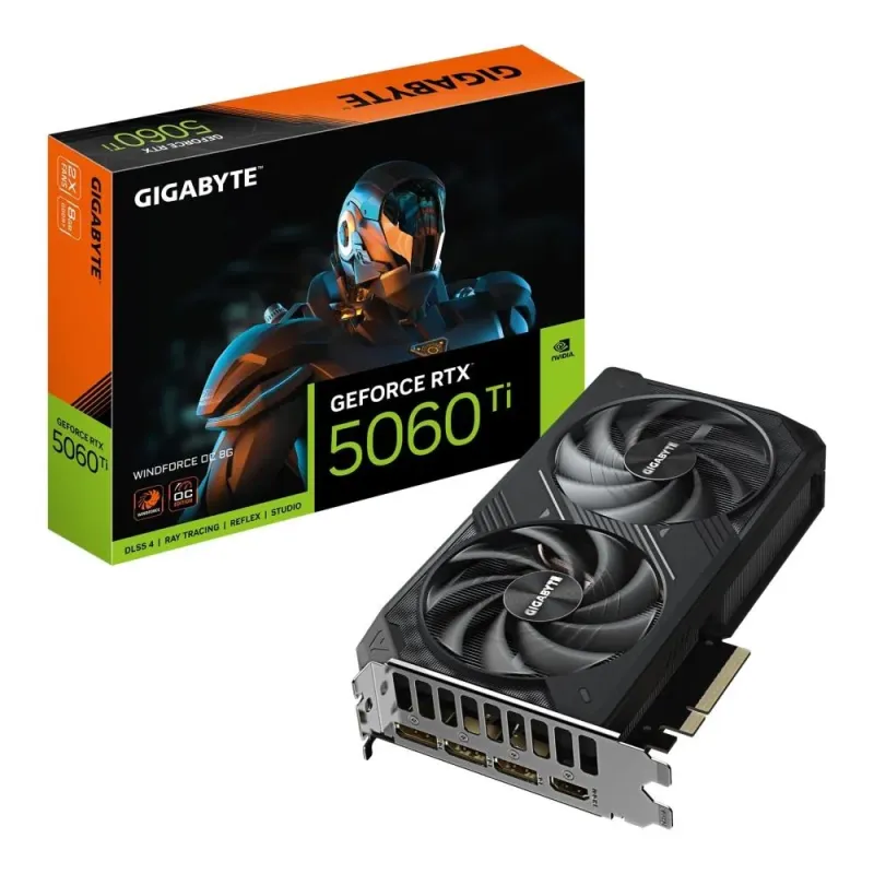 Karta VGA Gigabyte GeForce RTX 5060 Ti WINDFORCE OC 8G 8GB GDDR7 128bit
