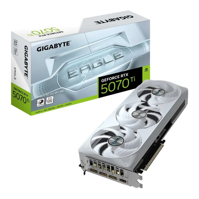 Karta VGA Gigabyte GeForce RTX 5070 Ti EAGLE OC ICE SFF 16G 16GB GDDR7