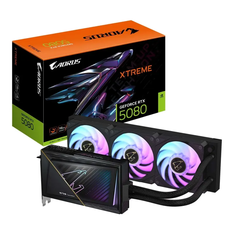Karta VGA Gigabyte AORUS GeForce RTX 5080 XTREME WATERFORCE 16G 16GB GDDR7