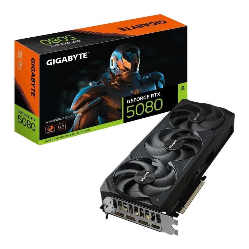 Karta VGA Gigabyte GeForce RTX 5080 WINDFORCE OC SFF 16G 16GB GDDR7 256bit