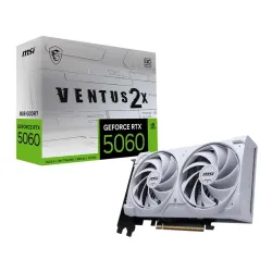 Karta VGA MSI GeForce RTX 5060 8G VENTUS 2X OC WHITE 8GB GDD… | PartsPC.pl
