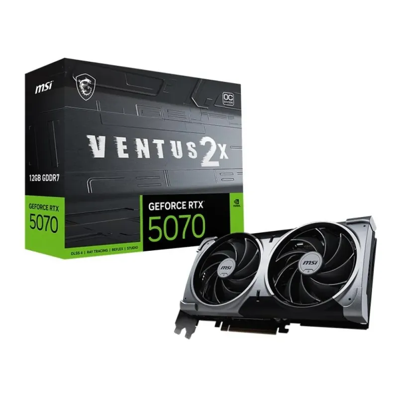 Karta VGA MSI GeForce RTX 5070 12G VENTUS 2X OC 12GB GDDR7 192bit HDMI+3xDP