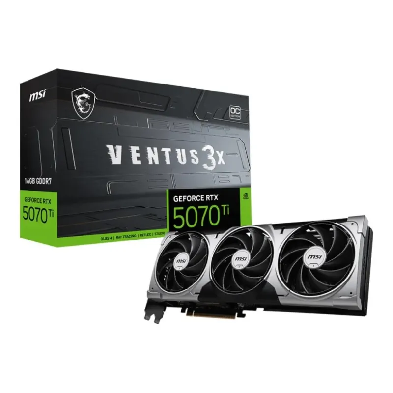 Karta VGA MSI GeForce RTX 5070 Ti 16G VENTUS 3X OC 16GB GDDR… | PartsPC.pl
