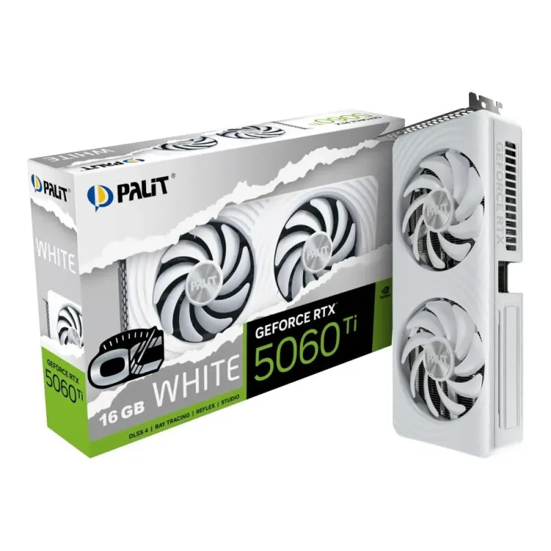 Karta VGA Palit GeForce RTX 5060 Ti White OC 16GB GDDR7 | PartsPC.pl