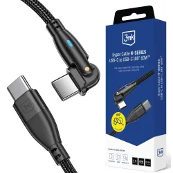 Kabel USB 3mk Hyper Cable N-SERIES USB-C to USB-C 180° 60W 20V/3A 2m