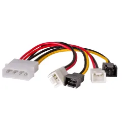 Kabel adapter Akyga AK-CA-34 Molex (M) - 2x 3-pin 12V + 2x 3-pin 5V (M)