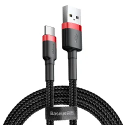 Kabel przewód Baseus Cafule USB-A - USB-C, 1m, Quick Charge 3A, z obsługą