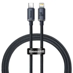 Kabel przewód USB-C / Typ-C - Lightning / iPhone 200cm Baseus Crystal