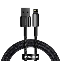 Kabel Baseus Tungsten Gold USB-A - Lightning 2m czarny