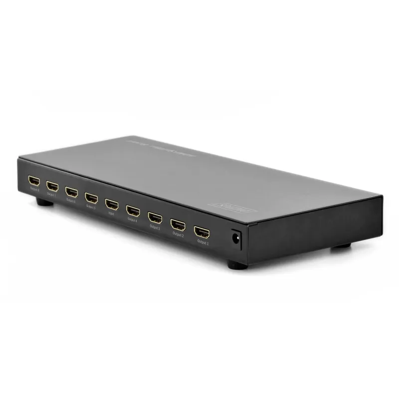 Rozdzielacz/Splitter HDMI DIGITUS 8-portowy 1080p 60Hz FHD HDCP1.2 audio
