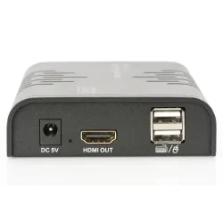 Przedłużacz/Extender DIGITUS KVM HDMI+USB 120m po Cat.6 UTP/IP 1080p FHD