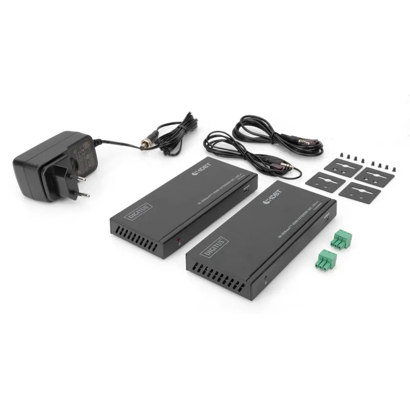 Przedłużacz/Extender DIGITUS HDMI HDBaseT 150m po Cat.5e/6/7 4K 60Hz PoC