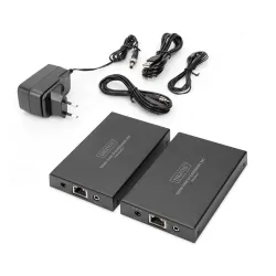 Przedłużacz/Extender DIGITUS KVM HDMI+USB 150m po Cat.5e UTP/IP 1080p FHD