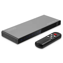 Przełącznik/Switch DIGITUS HDMI 5x1, 8K/60Hz (4:4:4) z HDR, 48 Gbps, HDCP