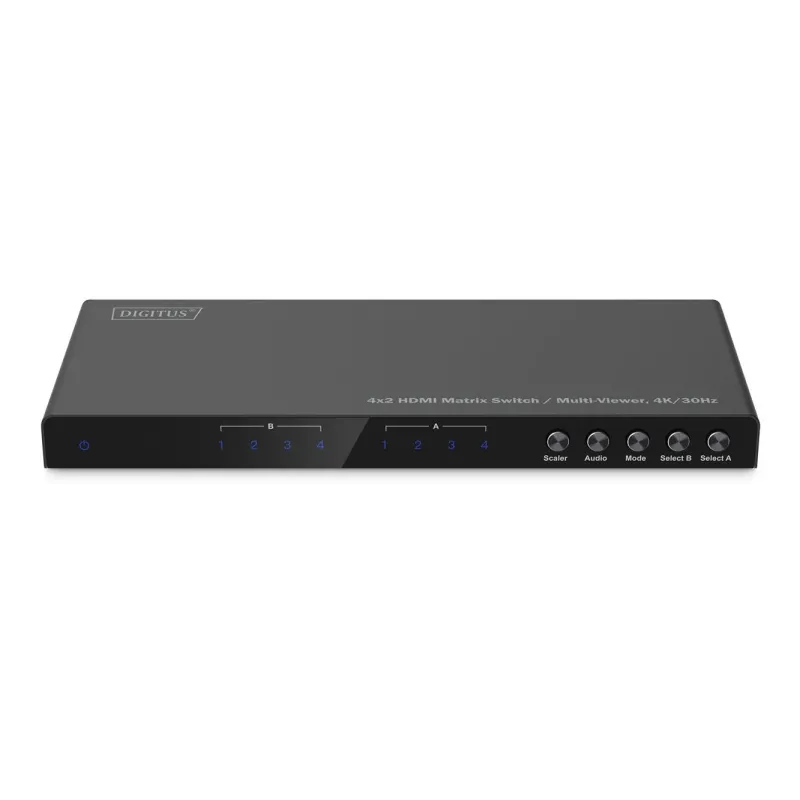 Przełącznik/Matrix DIGITUS HDMI 4/2-porty 4K/30Hz UHD HDCP 1.4 audio z
