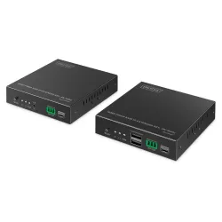 Przedłużacz/Extender światłowodowy DIGITUS KVM HDMI+USB 1.1 do 40km/300m