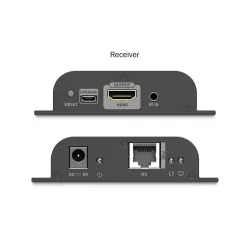 Przedłużacz/Extender DIGITUS HDMI 120/200m po kat.6 UTP/IP 4K/60Hz z PoE,