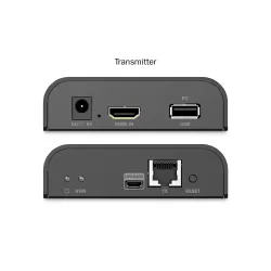 Przedłużacz/Extender DIGITUS KVM HDMI+USB 2.0 do 120m/200m po kat.6 z