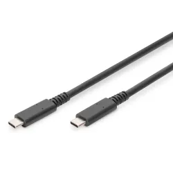 Kabel USB 4.0 DIGITUS Typ USB C/USB C M/M 40Gbps PD 3.1 240W 8K 60Hz czarny