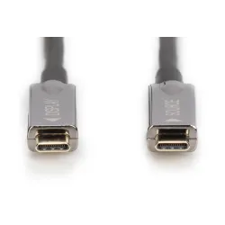 Kabel DIGITUS połączeniowy hybrydowy AOC Audio-Video 4K60Hz USB Typ C - Typ
