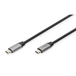 Kabel USB 3.0 DIGITUS PREMIUM 60W/5Gbps Typ USB C/USB C M/M czarny 1m