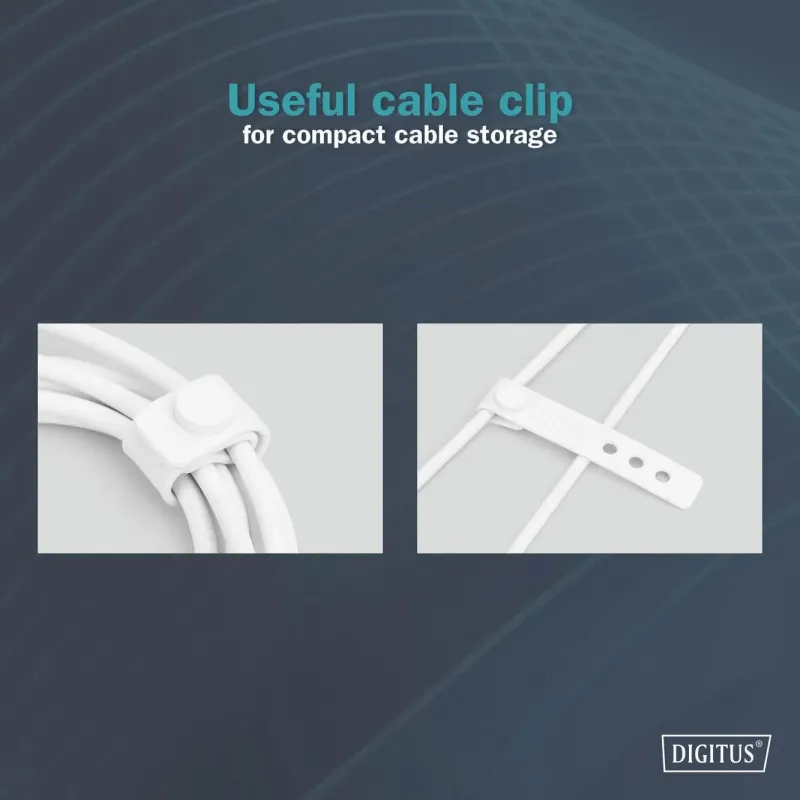 Kabel zasilający DIGITUS silikonowy USB-C - USB-C, USB 2.0 60W, 2m biały