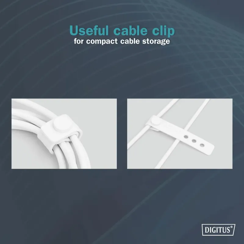 DIGITUS kabel USB-C AK-300340-005-W – Długość: 0,5 m
